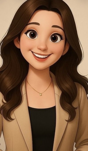 Brunette woman smiling in blazer and top.